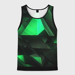 Майка-безрукавка мужская Геометрические фигуры, цвет: 3D-черный