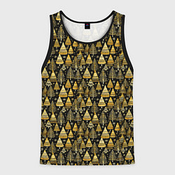 Мужская майка без рукавов Золотой ельник