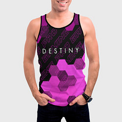 Майка-безрукавка мужская Destiny pro gaming посередине, цвет: 3D-черный — фото 2