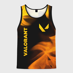 Майка-безрукавка мужская Valorant - gold gradient вертикально, цвет: 3D-черный