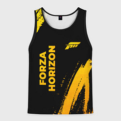 Майка-безрукавка мужская Forza Horizon - gold gradient вертикально, цвет: 3D-черный
