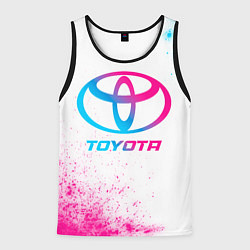 Мужская майка без рукавов Toyota neon gradient style