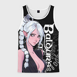 Майка-безрукавка мужская Shadowheart - серебрянные волосы Baldur’s Gate, цвет: 3D-белый