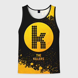 Майка-безрукавка мужская The Killers - gold gradient, цвет: 3D-черный