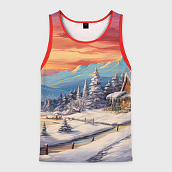 Мужская майка без рукавов Северное сияние веселья