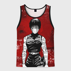 Майка-безрукавка мужская Магическая битва - Маки Зенин, цвет: 3D-черный