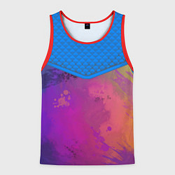 Мужская майка без рукавов Кляксы и цветной туман