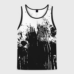 Мужская майка без рукавов Черно-белая абстракция гранж
