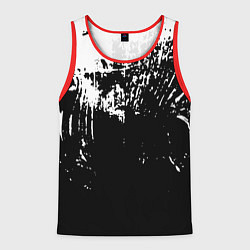 Мужская майка без рукавов Черно-белый гранж текстуры дерева