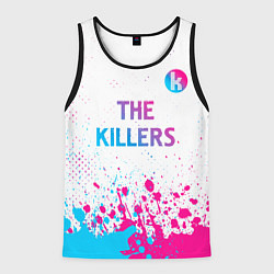 Мужская майка без рукавов The Killers neon gradient style посередине