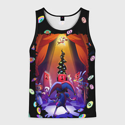 Мужская майка без рукавов Pomni looking for exit the Amazing Digital Circus