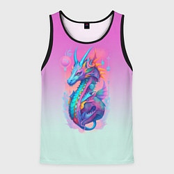 Мужская майка без рукавов Funny dragon - ai art