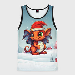 Мужская майка без рукавов Символ нового 2024 года дракон