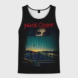 Майка-безрукавка мужская Album road Alice Cooper, цвет: 3D-черный