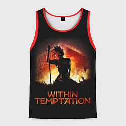 Майка-безрукавка мужская Within Temptation Sharon, цвет: 3D-красный