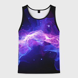 Мужская майка без рукавов Фиолетовый туман в движении
