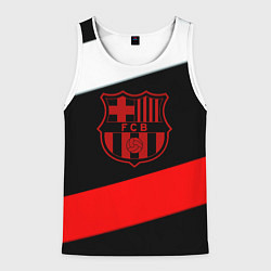 Майка-безрукавка мужская Barcelona stripes sport, цвет: 3D-белый
