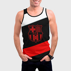 Майка-безрукавка мужская Barcelona stripes sport, цвет: 3D-черный — фото 2