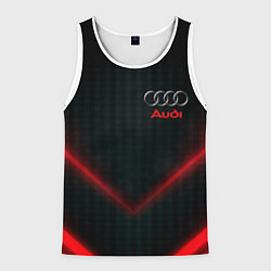 Мужская майка без рукавов Audi stripes neon