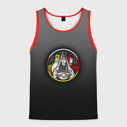 Мужская майка без рукавов Осетины на темном фоне