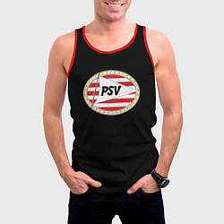 Майка-безрукавка мужская PSV fc club, цвет: 3D-красный — фото 2
