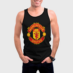 Майка-безрукавка мужская Manchester United fc club, цвет: 3D-черный — фото 2