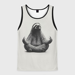 Мужская майка без рукавов Ленивиц в позе лотоса