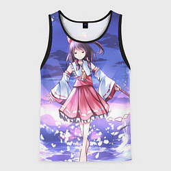 Мужская майка без рукавов Touhou Project Рейму улыбка