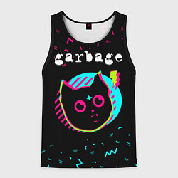 Мужская майка без рукавов Garbage - rock star cat