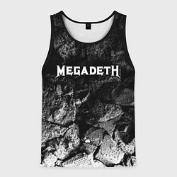 Майка-безрукавка мужская Megadeth black graphite, цвет: 3D-черный