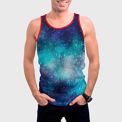 Майка-безрукавка мужская Космические туманности, цвет: 3D-красный — фото 2
