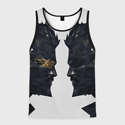 Мужская майка без рукавов Адам Дженсен в отражении deus ex