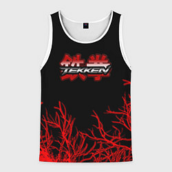 Мужская майка без рукавов Tekken файтинг текстура сакура