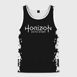 Мужская майка без рукавов Horizon zero dawn краски белые