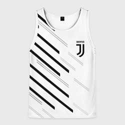 Майка-безрукавка мужская Juventus sport geometry, цвет: 3D-белый