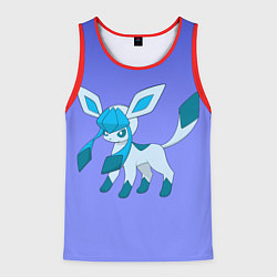 Майка-безрукавка мужская Glaceon Pokemon, цвет: 3D-красный