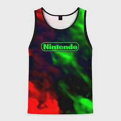 Мужская майка без рукавов Нинтендо битва огней консольщик