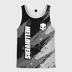 Мужская майка без рукавов Helldivers 2: Skull Logo