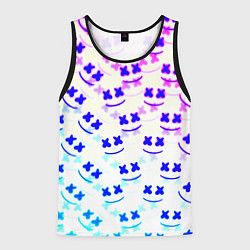 Мужская майка без рукавов Marshmello pattern neon