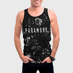 Майка-безрукавка мужская Paramore black ice, цвет: 3D-черный — фото 2