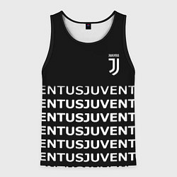 Майка-безрукавка мужская Juventus pattern fc club steel, цвет: 3D-черный