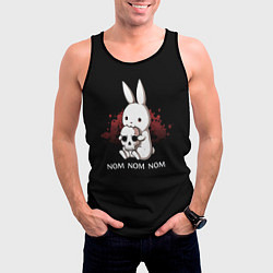 Майка-безрукавка мужская Хищный кролик, цвет: 3D-черный — фото 2