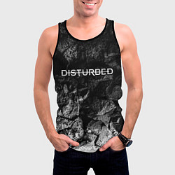 Майка-безрукавка мужская Disturbed black graphite, цвет: 3D-черный — фото 2