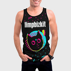 Майка-безрукавка мужская Limp Bizkit - rock star cat, цвет: 3D-черный — фото 2