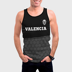 Майка-безрукавка мужская Valencia sport на темном фоне посередине, цвет: 3D-черный — фото 2