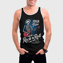 Майка-безрукавка мужская Rock and roll - punk, цвет: 3D-белый — фото 2