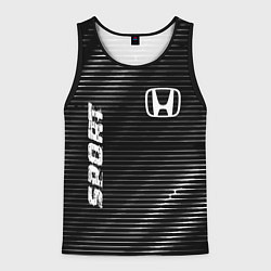 Майка-безрукавка мужская Honda sport metal, цвет: 3D-черный