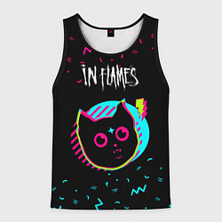 Майка-безрукавка мужская In Flames - rock star cat, цвет: 3D-черный