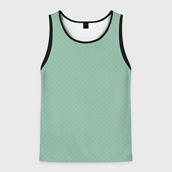 Мужская майка без рукавов Светлый серо-зелёный однотонный паттерн