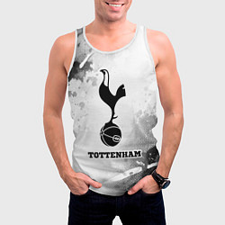 Майка-безрукавка мужская Tottenham sport на светлом фоне, цвет: 3D-белый — фото 2